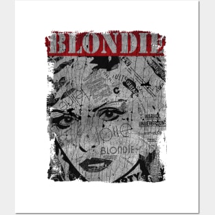 TEXTURE ART - BLONDIE ROCK Posters and Art